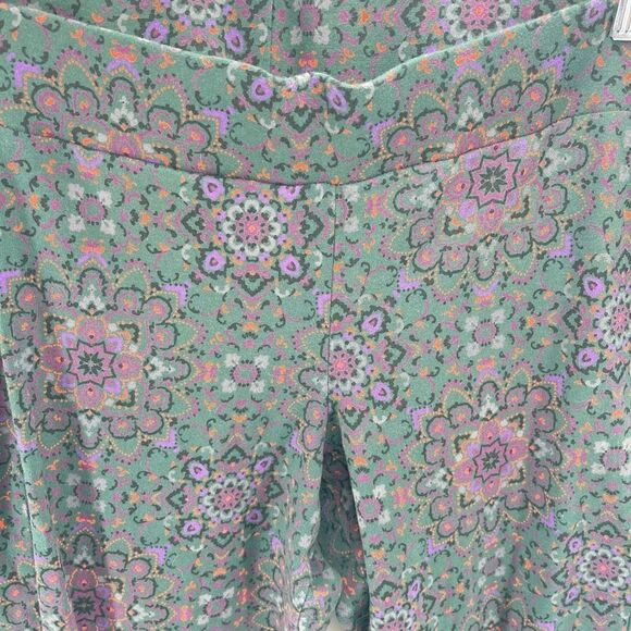 Torrid Womens Floral Leggings Pull On Elastic Waist Green Multicolor Size 0 - Picture 7 of 8